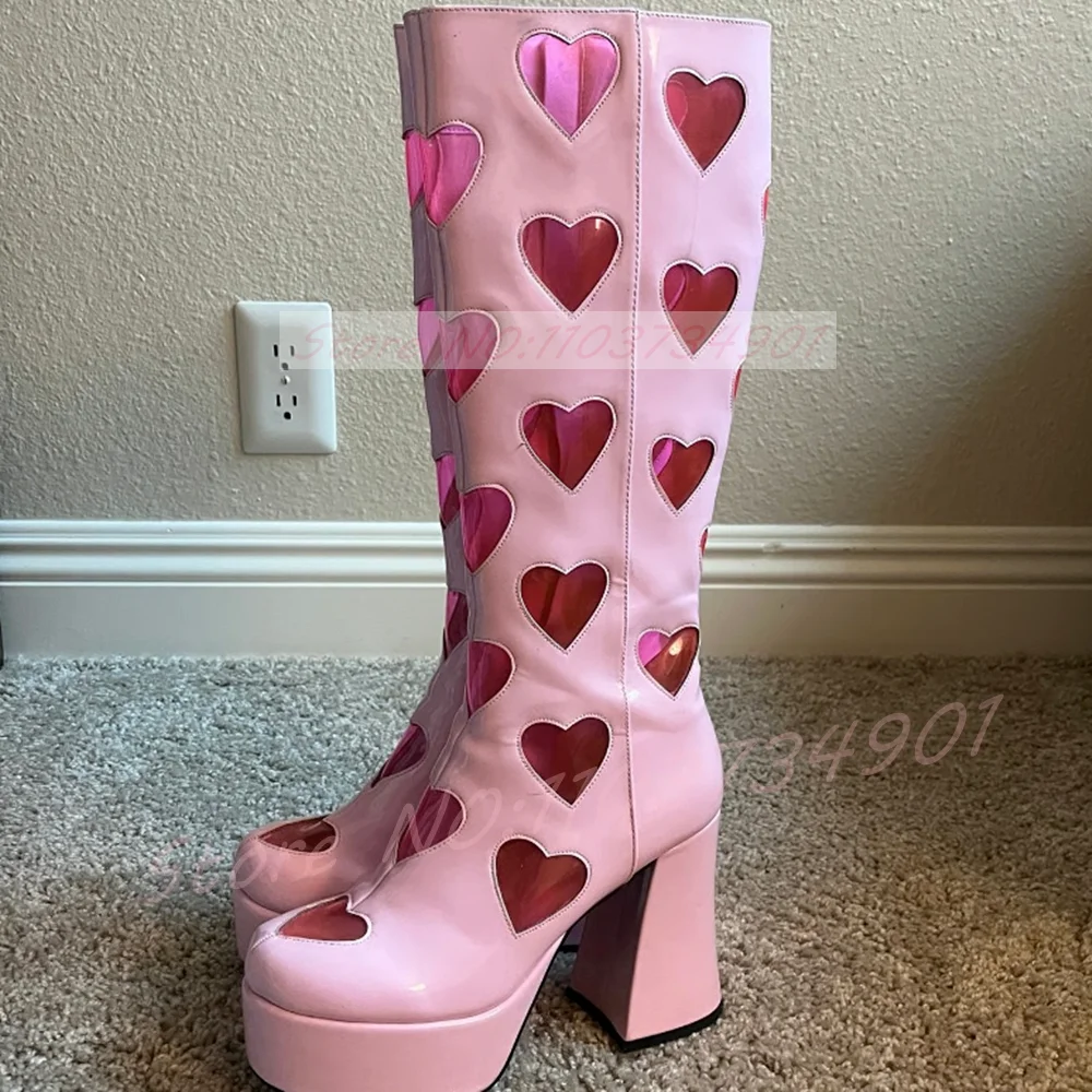 Bottes hautes à plateforme pou - Street Fashion Y2K avis et prix