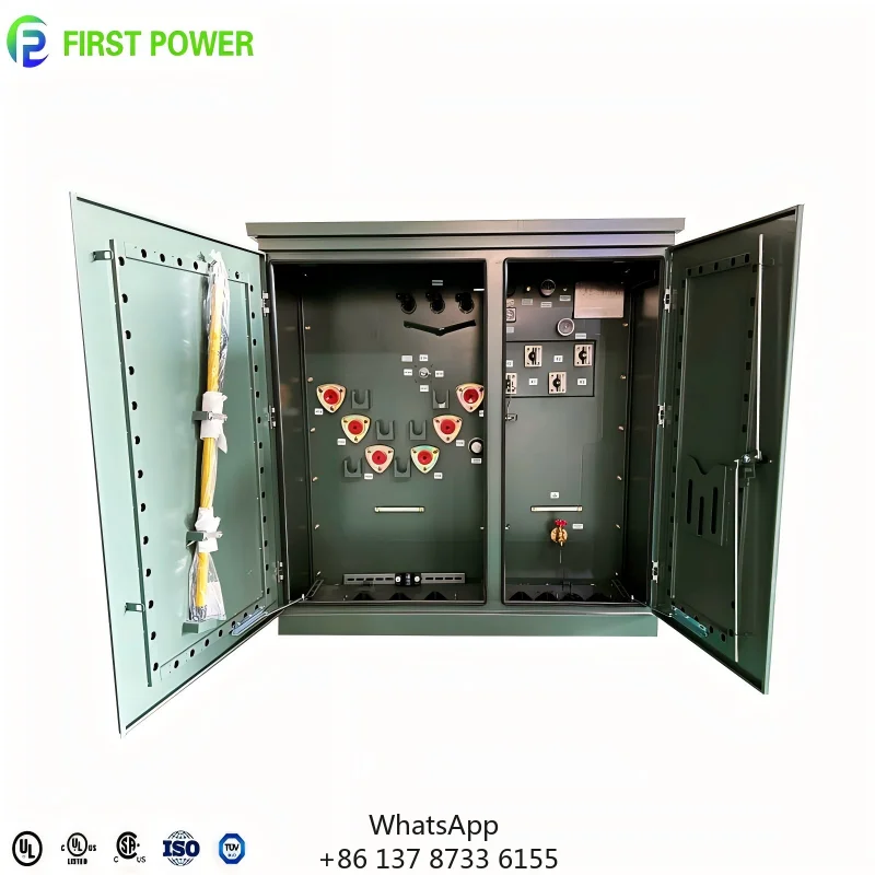UL Listed 50/60HZ 10KV 20KV 35KV 500KVA 630KVA 1000KVA 3 Phase Loop Feed Pad Mounted Transformer For Electric Power Distribution