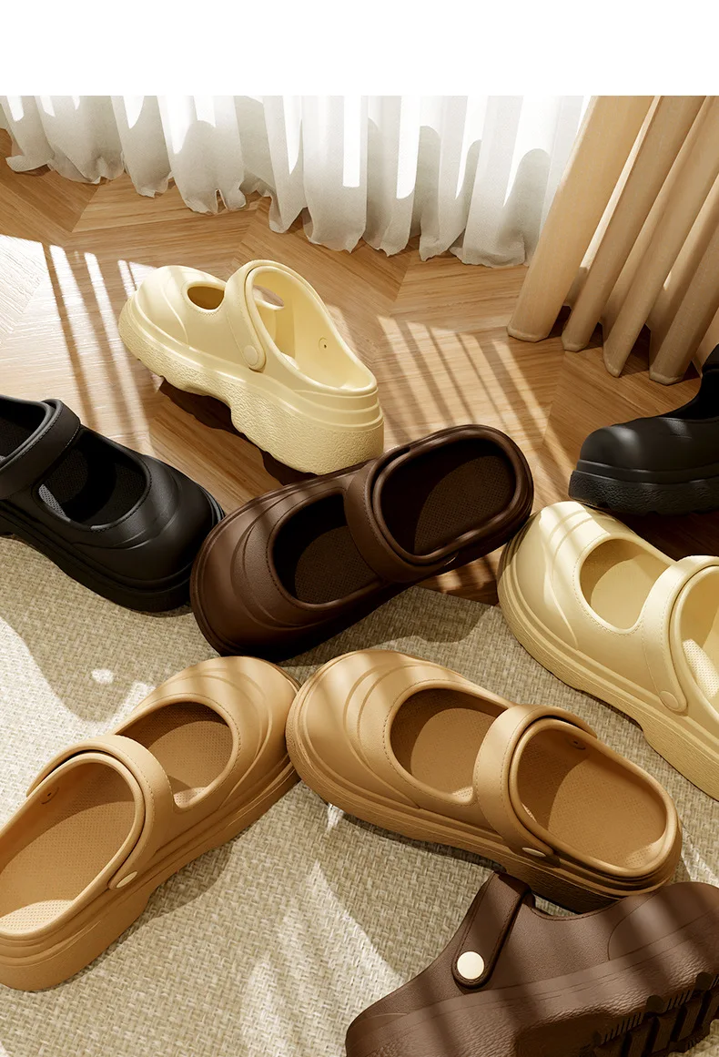 

Breathable Slip Resistant Thick Sole Women Summer Slippers 2025 New EVA Comfortable Home Sandals