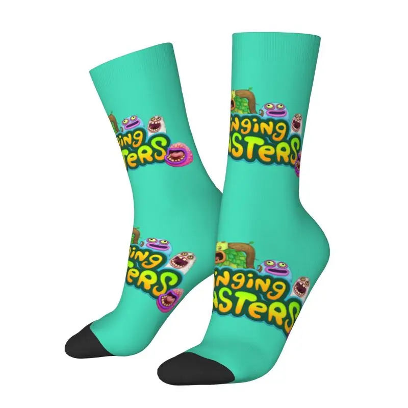 My Singing Monsters Men's Crew Socks Unisex Novelty Spring Summer Autumn Winter Dress Socks