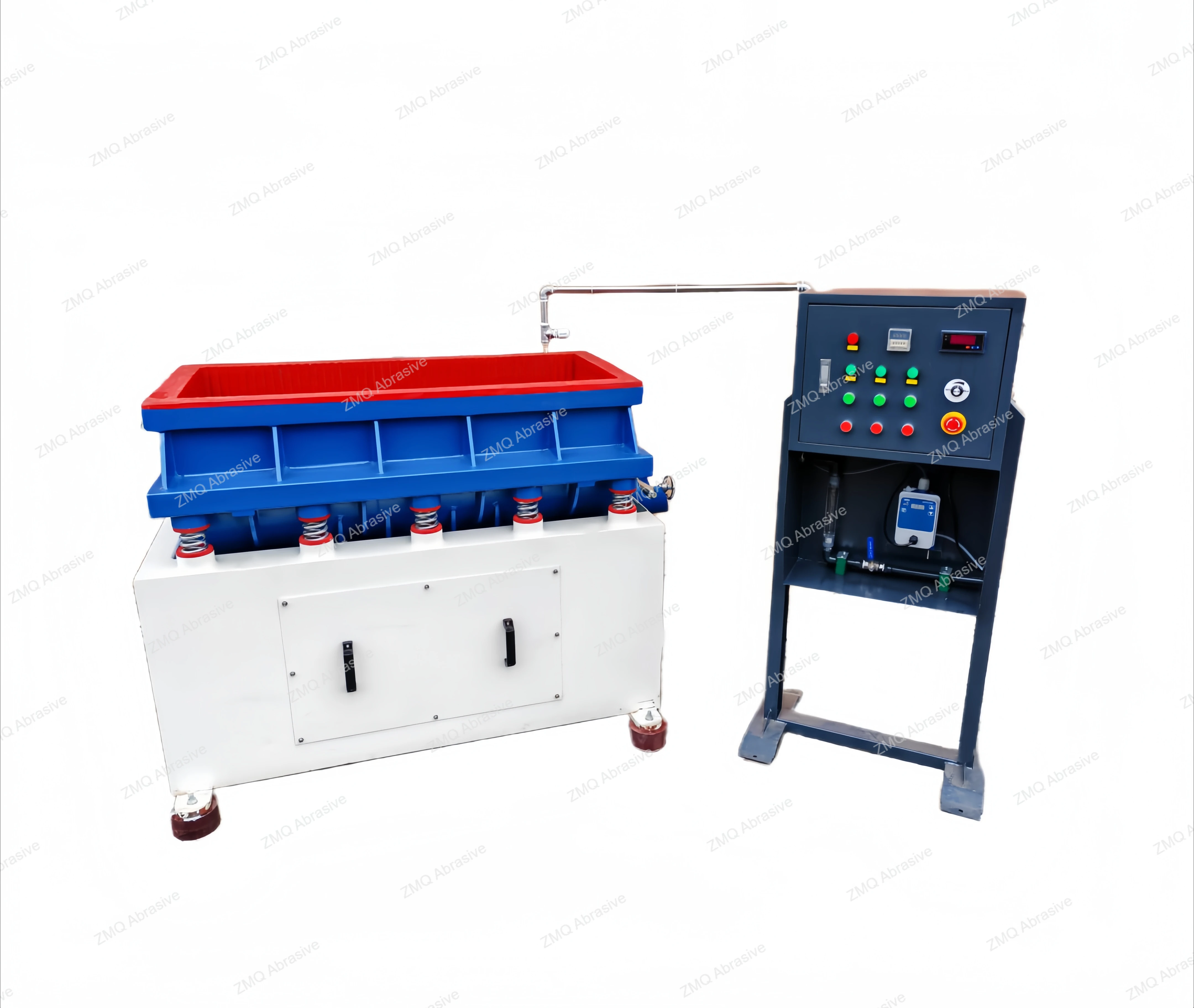 Tub Trough U ShapeVibratory Polishing Deburring Machine Mass Finishing Polishing Equipment Automatic Vibratory Machine