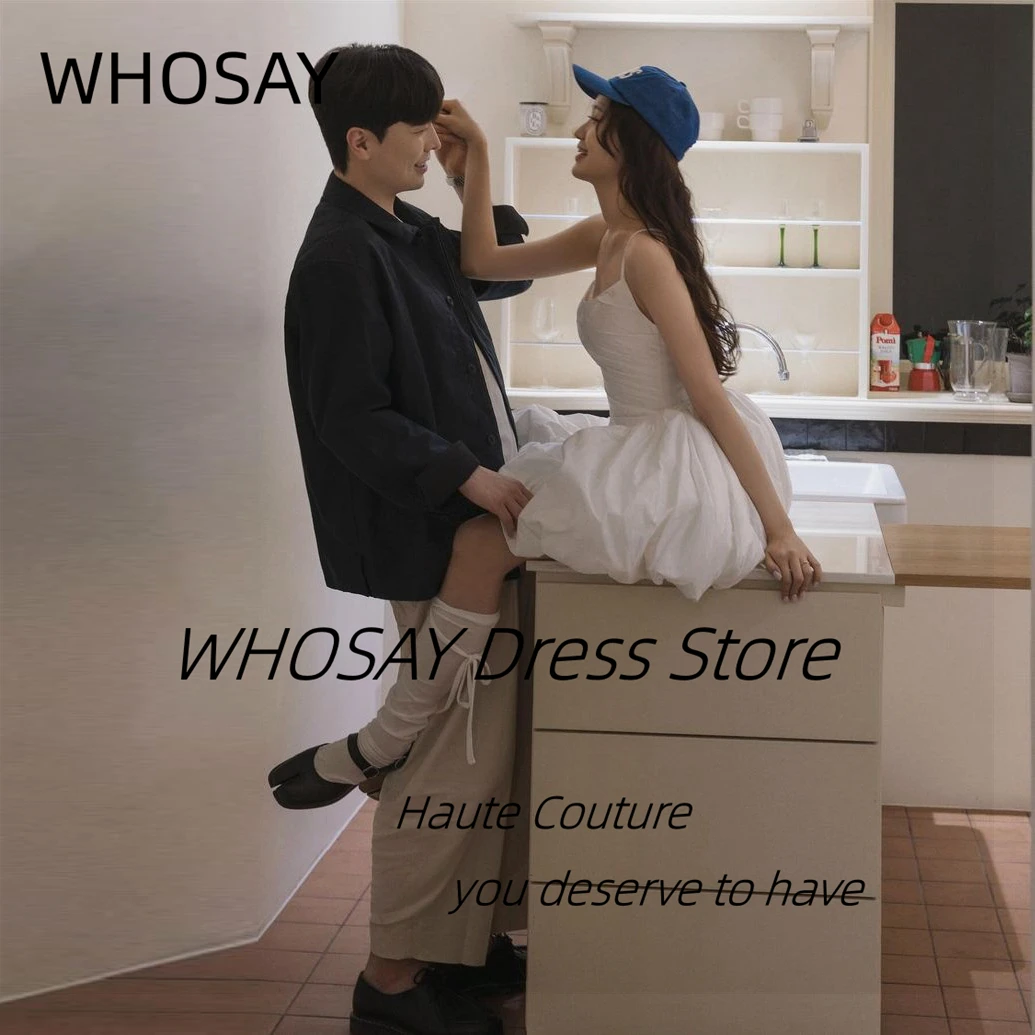 WHOSAY Young Girls Wear Short Prom Dresses Spaghetti Straps Homecoming Party Gowns Shooting Photos Wedding Dress