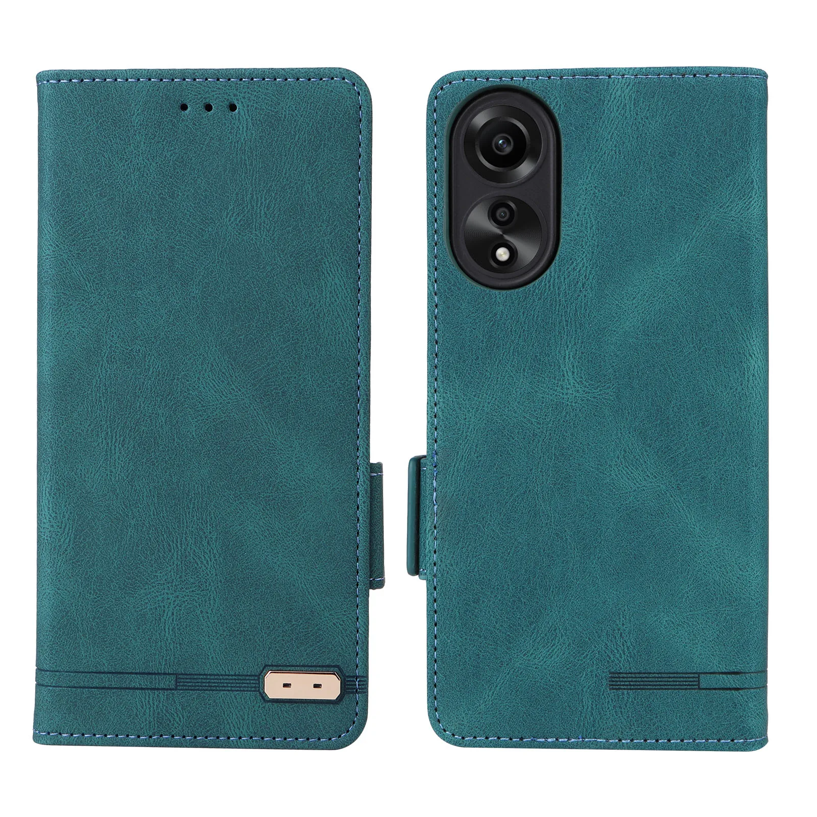 For OPPO A78 4G CPH2565 6.43inch Luxury Skin Texture Leather Flip Case Wallet Book Full Cover For OPPO A78 4G A 78 Phone Bags