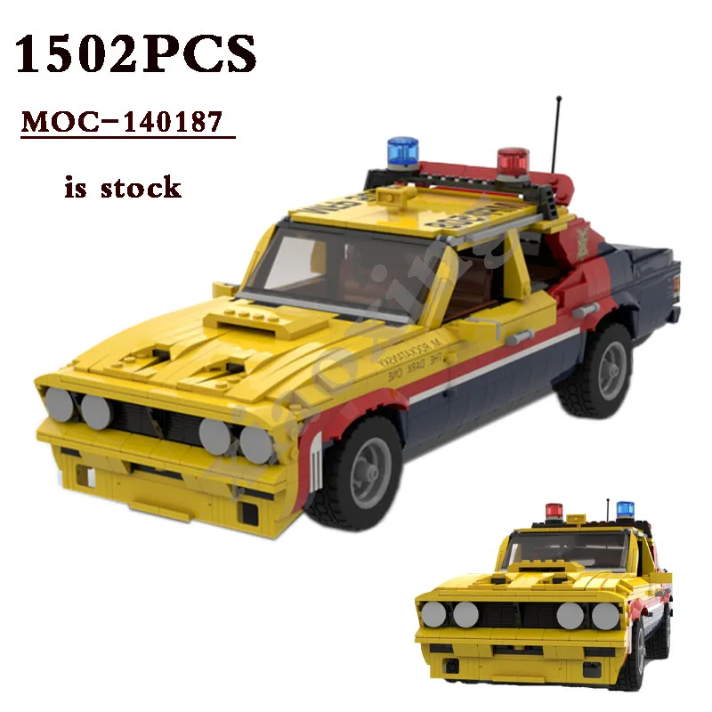 

Новинка, игрушечный Конструктор серии MOC-140187, сумасшедший желтый перехват, 1502 деталей, модель игрушечного блока, рождественский подарок для детей, подарок на день рождения