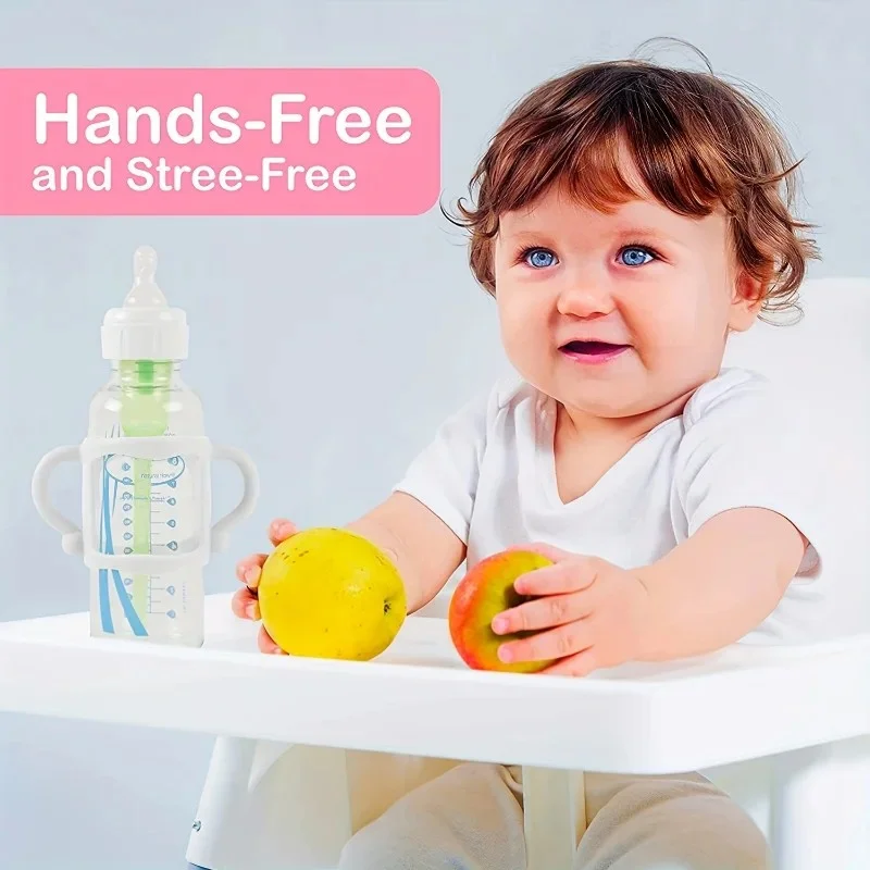 Bottle Universal Silicone Bottle Handle for narrow baby bottles, easy to grip, fits most bottles - BPA free soft silicone