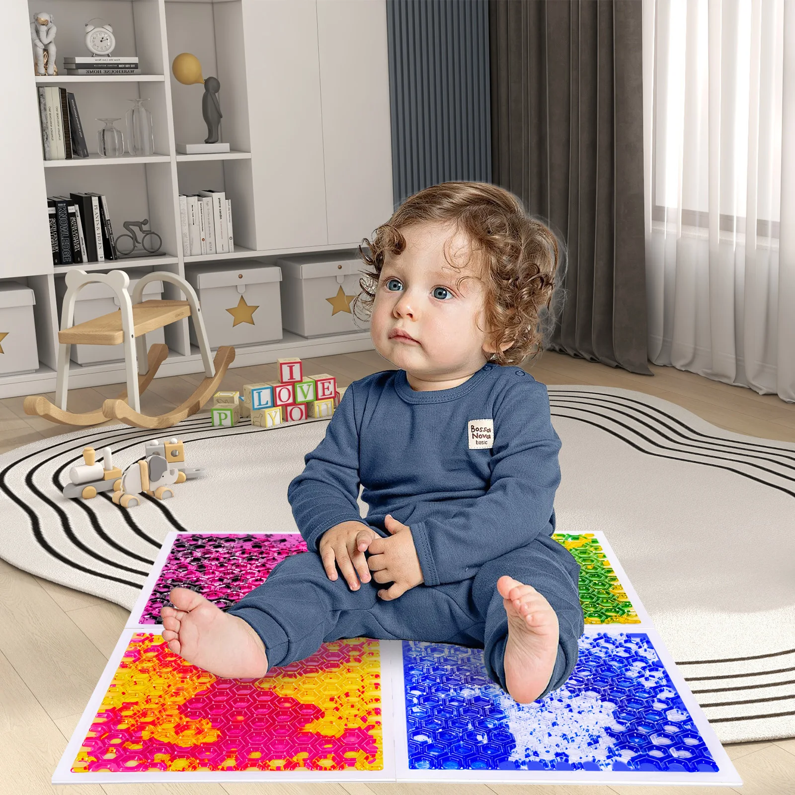 Duo Dinamis untuk Anak-anak Pengalaman Sensorik Taktil Set Mainan Edukatif Sensorik untuk Perkembangan Anak