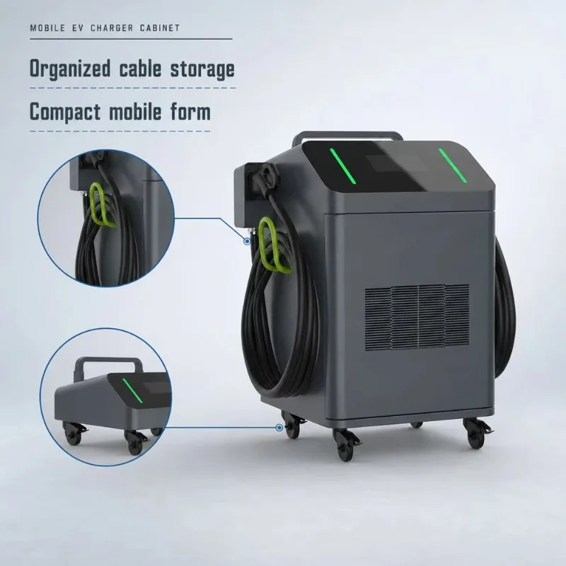 Mobile DC EV Charger   Transportable Charging Station Portable Electric Car Fast DC Charger  h003