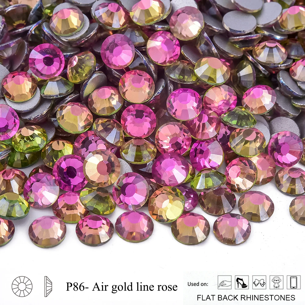Oleeya P71-P94 SS3-SS30 Kristall Nicht-Hotfix Silber Flache Edelsteine Dekorationen DIY Glitzersteine Strass für Handarbeiten – Detail 4