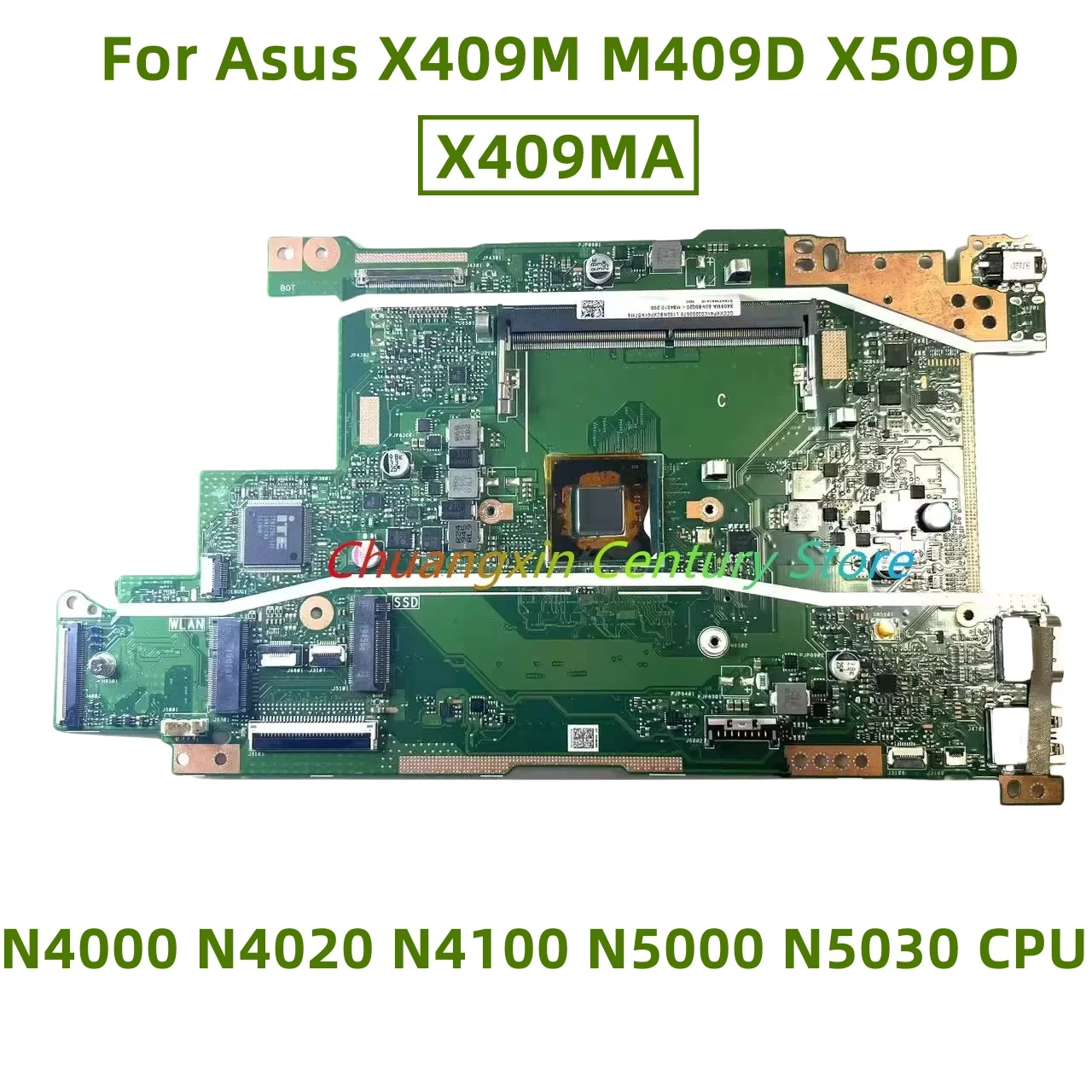 

Материнская плата X409MA подходит для ноутбука Asus X409M M409D M409DA X509D X509MA M509D с процессором N4000 N4020 N4100 N5000 N5030