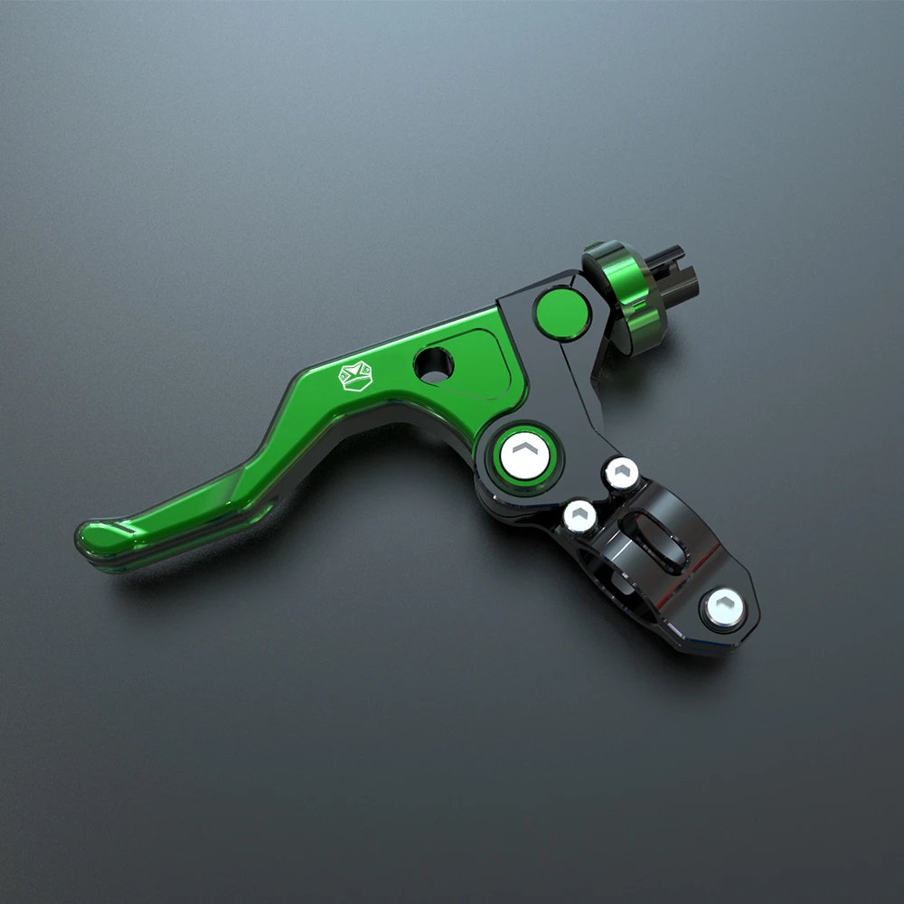 CNC Aluminum Short Stunt Clutch Lever Easy Pull Cable Wire Adjuster System Assembly Handle For Kawasaki KX450F KX 450F 2006-2018