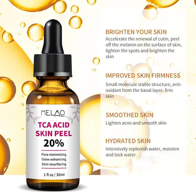 เซรั่ม30Ml Hyaluronic 20% TCA Acid Skin Care Peel 2% Salicylic Acid & Hydroxyethylcellulose สำหรับปรับปรุงหด