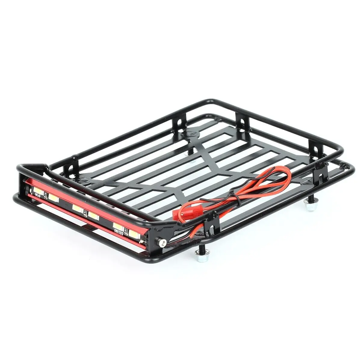 LCX Racing 1/10 RC Crawler Metal Luggage Tray Roof Rack for TRX4 TRX6 SCX10 II III PRO Gen8 Gen9 Upgrades Parts Accessories