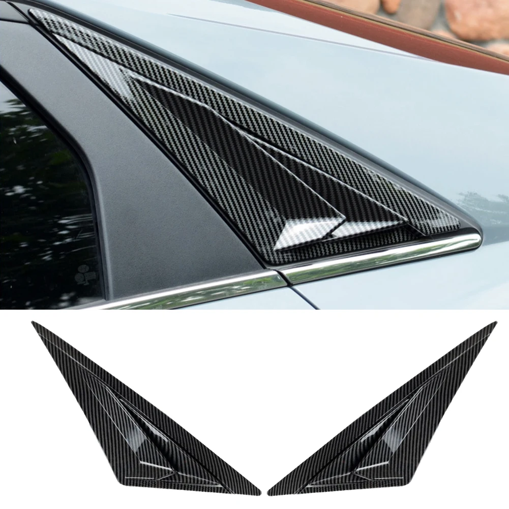 New 1 Pair Left & Right Side Vent Window Louver Shutter Trim Scoop Cover Frame Fit for Hyundai Elantra Sedan 2021 2022 2023 2024