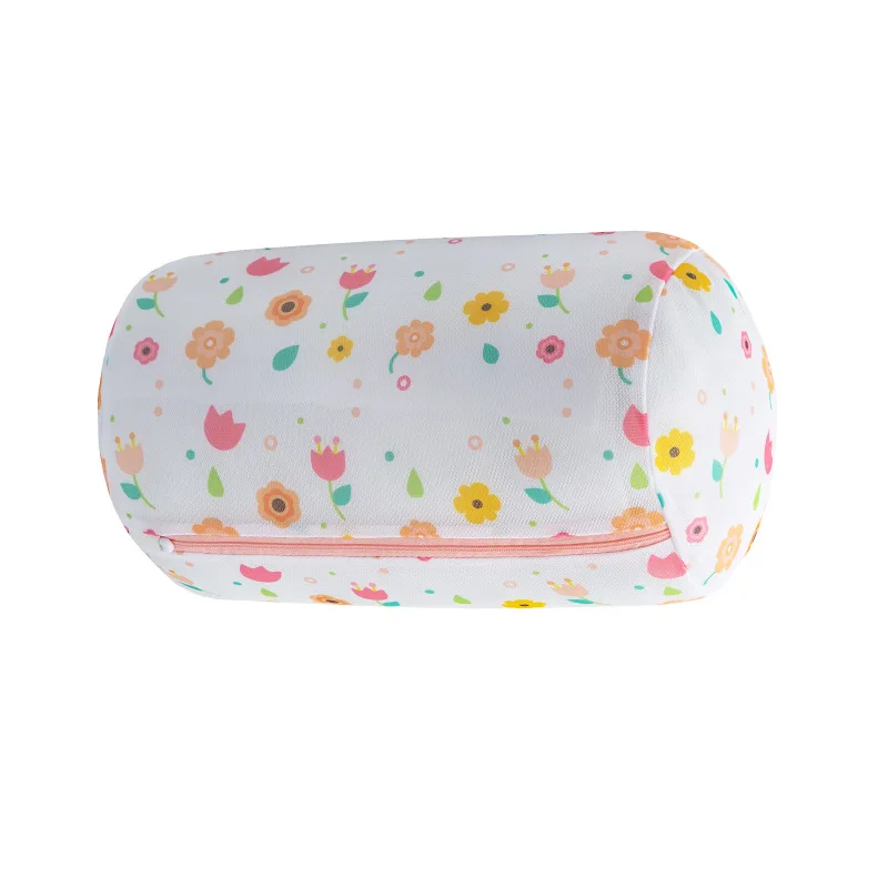 Home Laundry Bags Underwear Bra Machine Mesh Travel Organizer Wash Folding Hanging Flower Printing Zippered Mesh Laundry Bags