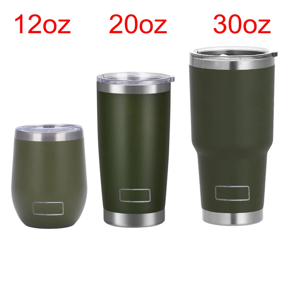 30oz 20oz 12oz Tumbler Reisebecher Bierbecher mit Strohdeckel Edelstahl Vakuumisolierung Thermal Yetys Eiskaffeetasse für Auto