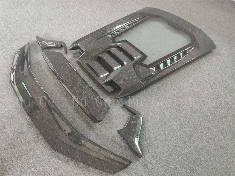 

LANOUT Горячие продажи! Используется для Lamborghini LP580 LP610, обновленный P-образный кованый узор, задний спойлер, основание, задняя крышка, комплект кузова