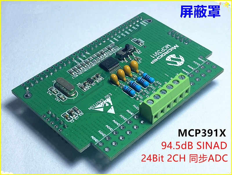 

MPC3911 MCP3911 Module 24 Bit ADC Ad Module High Precision ADC Data Acquisition Card