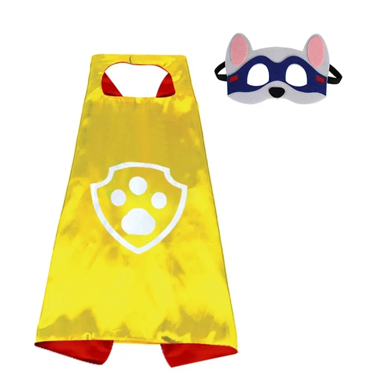 Paw Patrol Kids Cosplay Costume Set Includes Mask And Cloak Ideal for Halloween Birthday Parties Cartoon Character Gift view 3