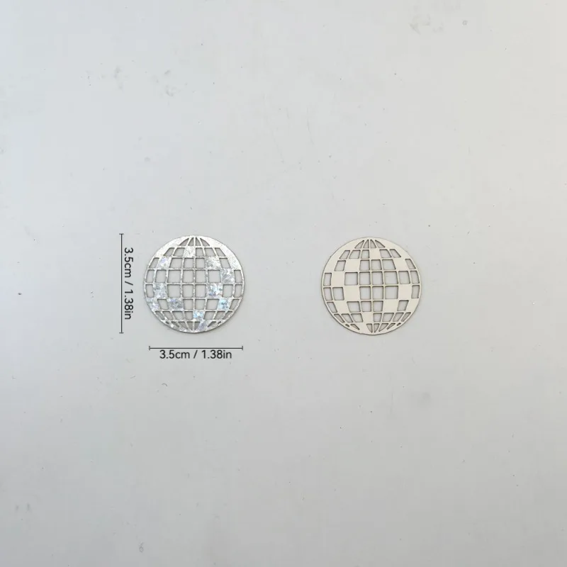 Disco Ball Shaped Cardboard with Colorful Sequins, Confetti, Birthday Party Decorations Thrown Away