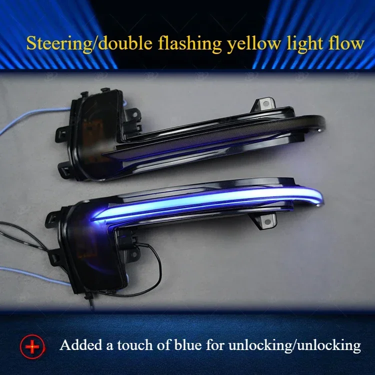 

Зеркало заднего вида, зеркало заднего вида, указатель поворота с проточной водой, сенсорная синяя модификация для Audi Q3 (2013-2019)