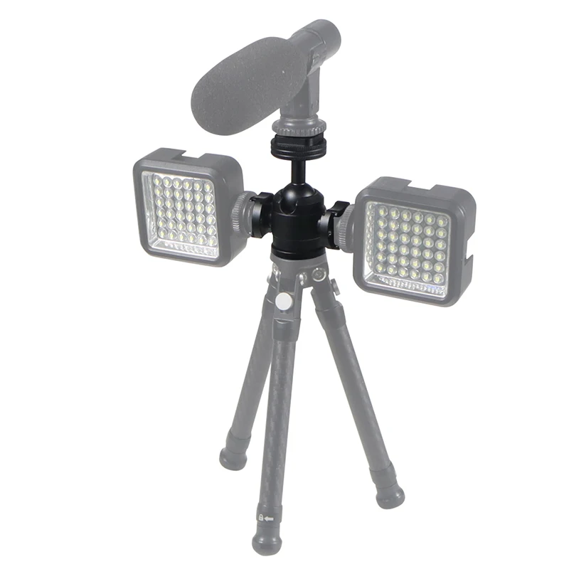 Mini Stativ Swivel Ball Kopf mit Kalten Schuh Mount Adapter für DSLR Kamera Monitor Vlog Flash Licht Mikrofon Magie Arm stehen – Detail 12