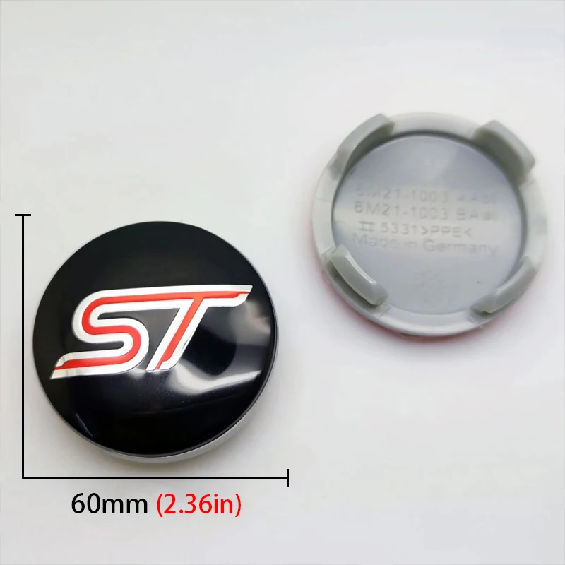 Cubierta de llanta de cubo de rueda de coche, 4 piezas, 54mm, 60mm, para Ford ST LINE stline Focus 2 3 MK2 MK3 MK1 Fusion Everest Escape Explorer