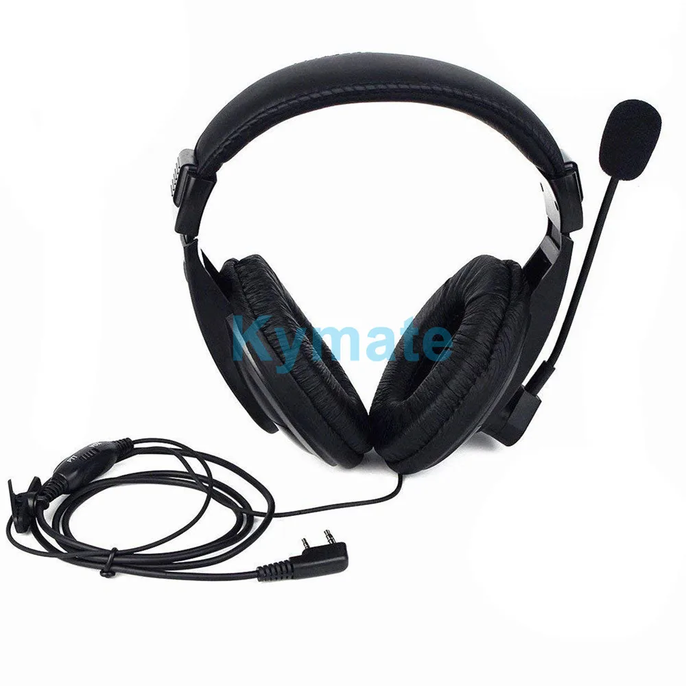 Walkie talkie PTT VOX two way radio Headset earpieces noise cancelling earphone for BaoFeng UV5R UV-82 2 Pin K Plug BF-777S 666S