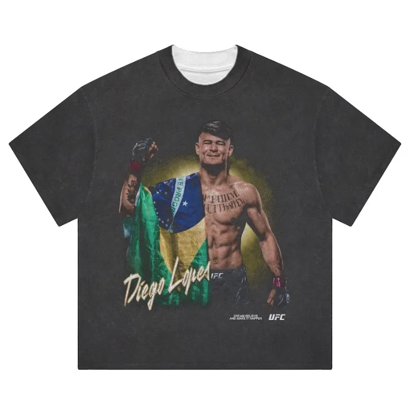 

Свободная мужская футболка, летняя американская ретро футболка с коротким рукавом, молодежная спортивная повседневная свободная футболка с принтом