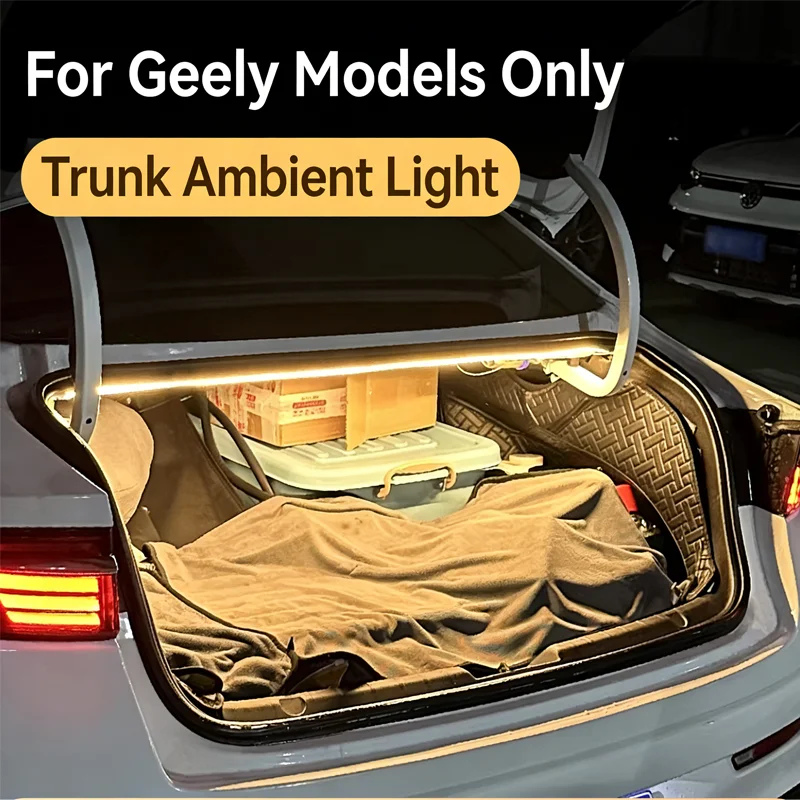 

For Geely Preface Emgrand Rear Trunk LED Light Bar White Warm White Car Trunk Modified Atmosphere Lamp