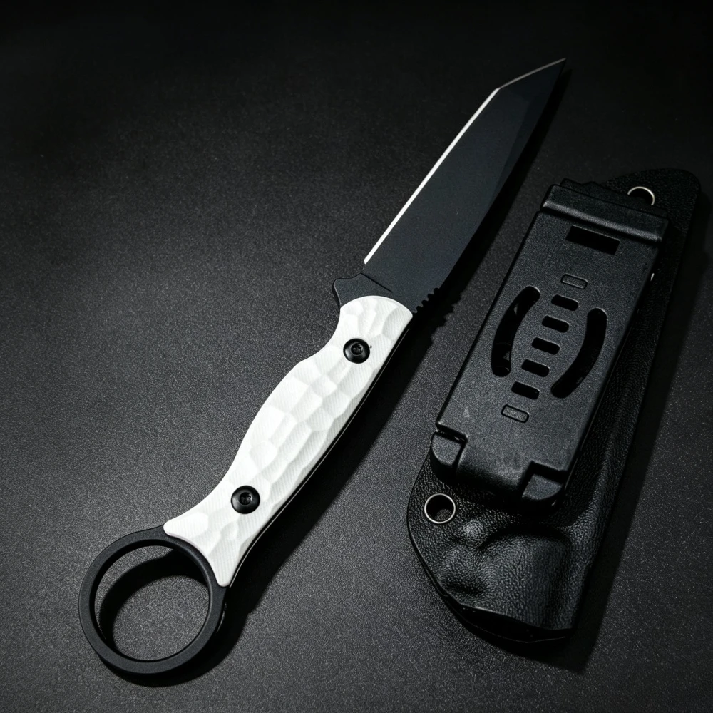 Camping Cooking Knife With Sheath - Cuchillo Recto Portátil para Acampar, Hacer