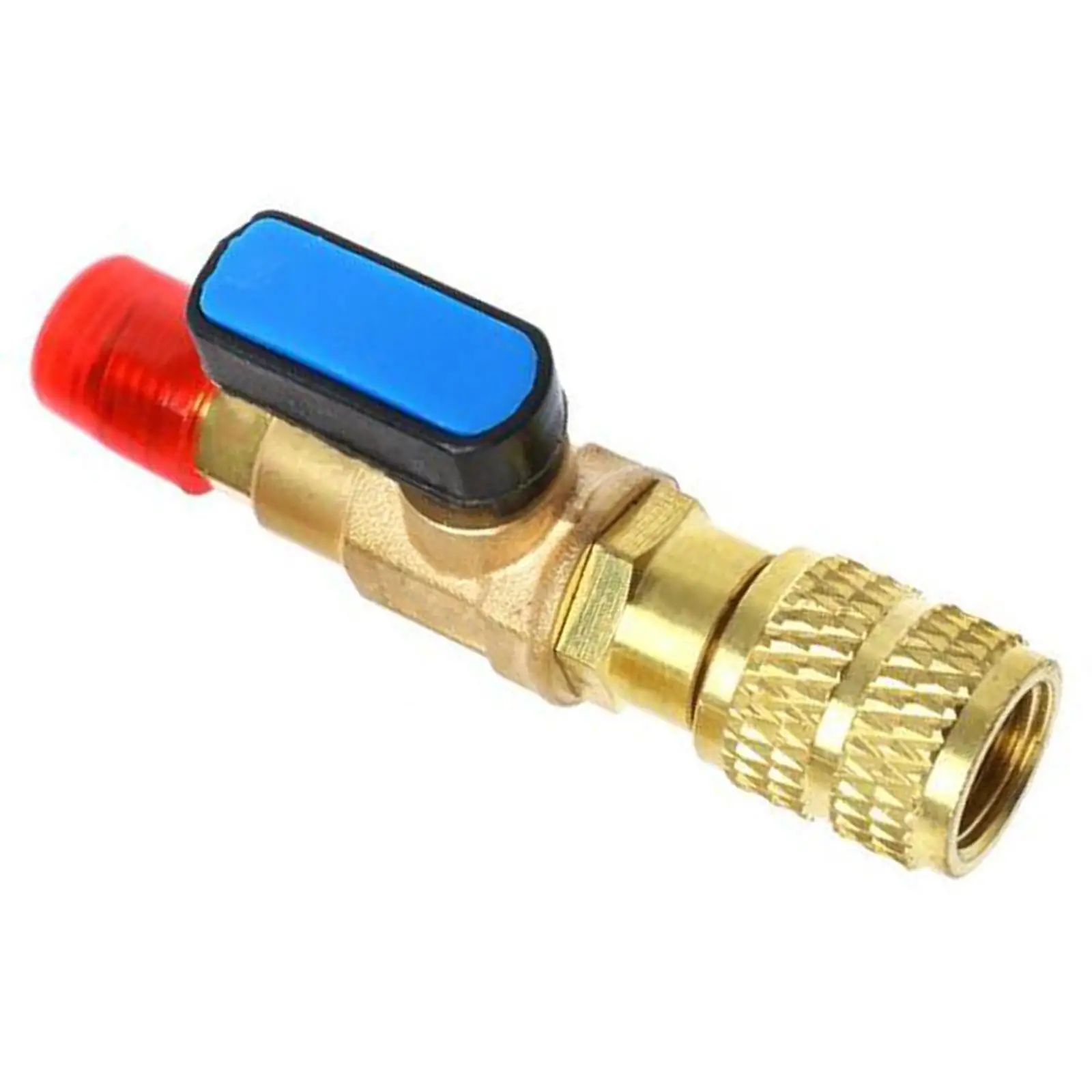 1/4 "SAE เกลียวตรงวาล์วสําหรับสายชาร์จเครื่องปรับอากาศบริการยานยนต์