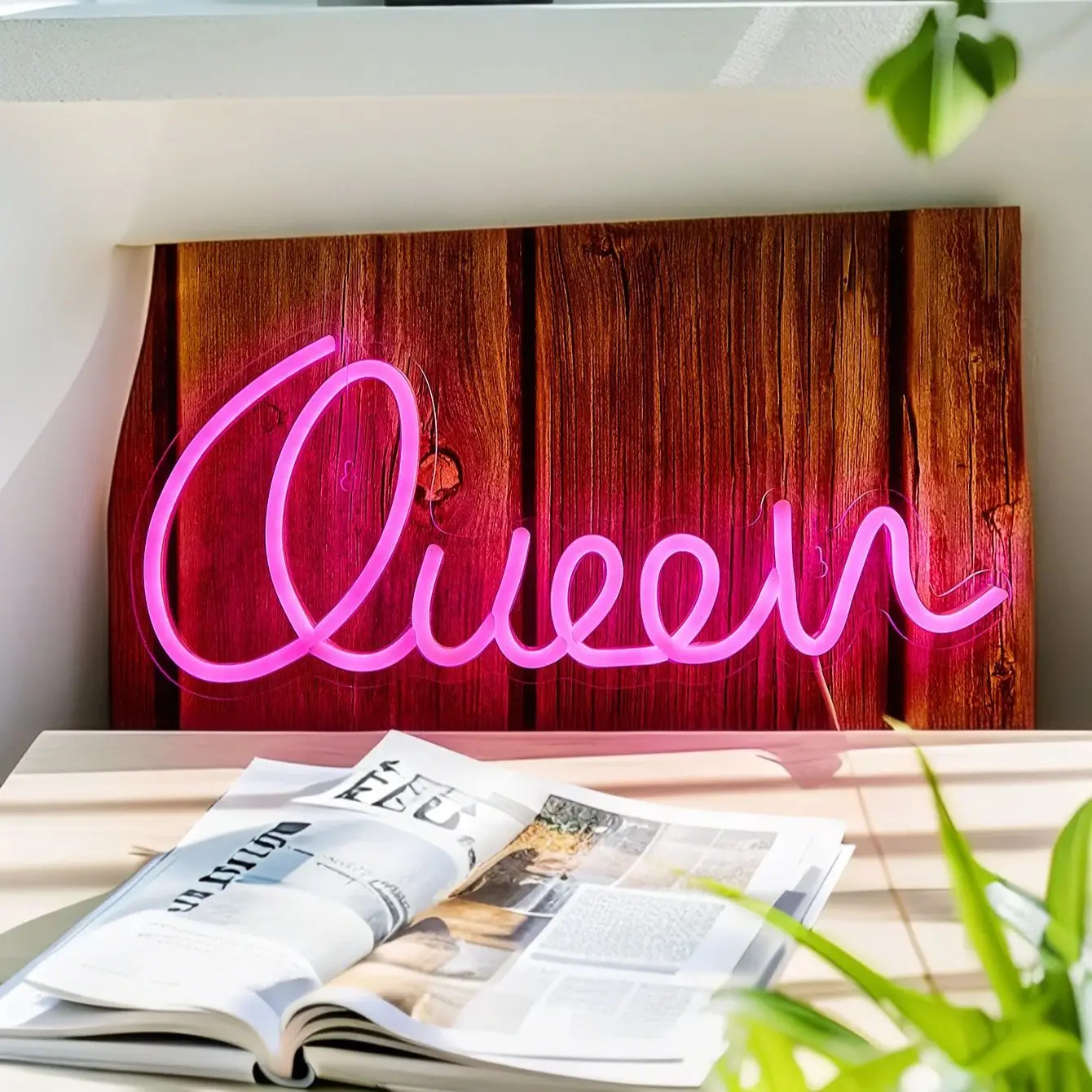

Chi-buy светодиодный неоновый королева с питанием от USB неоновые вывески Декор лампы вывески подарок на день рождения настенное искусство для спальни, комнаты, бара, магазина