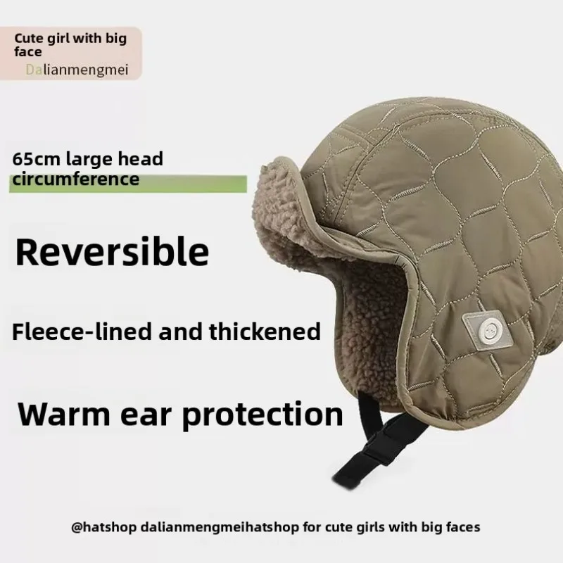 الشتاء خوذة بطانة قبعة حماية الأذن صوف الضأن الحراري بالاكلافا دراجة كهربائية ركوب الرياضة في الهواء الطلق يندبروف قناع للتزلج النساء #3