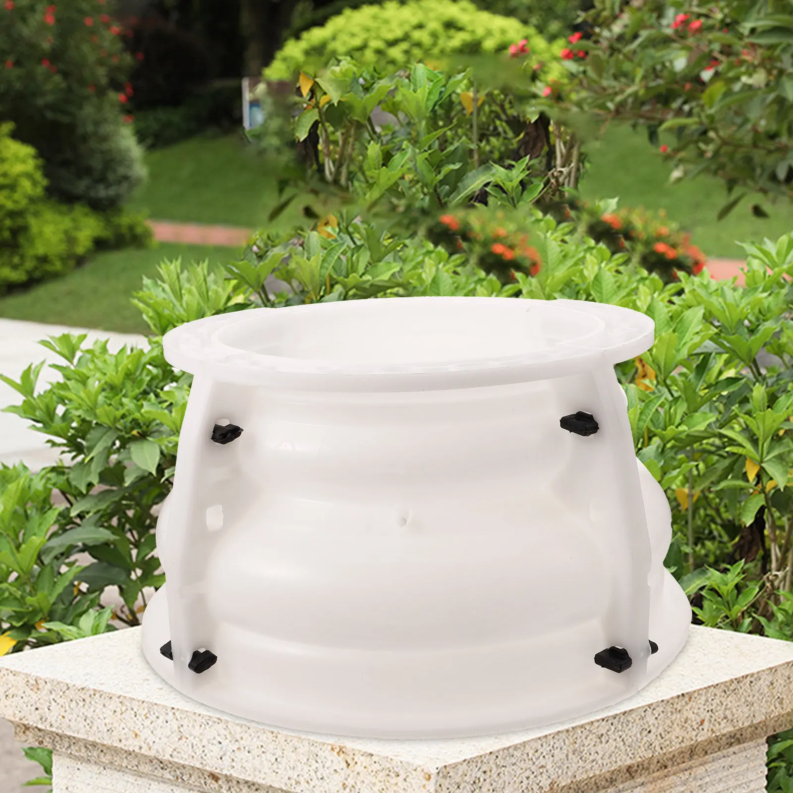 

Concrete DIY Mold Roman Column Base Elegant Decorative Tool Easy Use Plastic Mold for Construction Concrete Molds