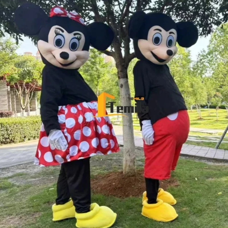 มิกกี้เมาส์ มินนี่คอสเพลย์เครื่องแต่งกายคลาสสิกการ์ตูนตัวละครมาสคอตโฆษณาเครื่องแต่งกายปาร์ตี้สัตว์ชุดคอสเพลย์