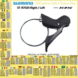 Shimano 105 R7020 Shifter One Side Right 11Speed Shifter Left 2Speed Hydraulic Disc Brake Road Bike Shifter 1PCS