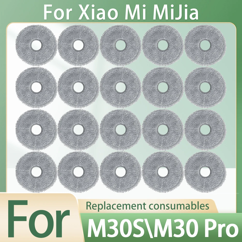 Mop Pads For Xiaomi M30S\M30Pro\X20 +/X20 Plus/X10+ /X10 Plus Parts Replacement Consumables Vacuum Cleaner Mop Cloth Accessories