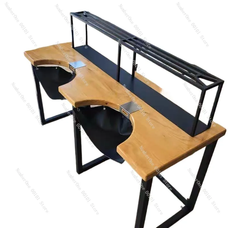 Mesa de Trabajo para Joyería, Mesa de Metalurgia para Artesanía con Cuentas y Plata, Mesa para Operaciones de Chapado en Oro, Taller para 6-8 Personas