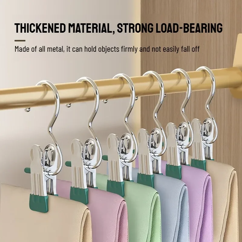 10/20/30 قطعة مشابك الغسيل المصنوعة من الفولاذ المقاوم للصدأ أوتاد الغسيل الملابس هوك المحمولة معلقة الملابس كليب الجوارب تخزين كليب #1