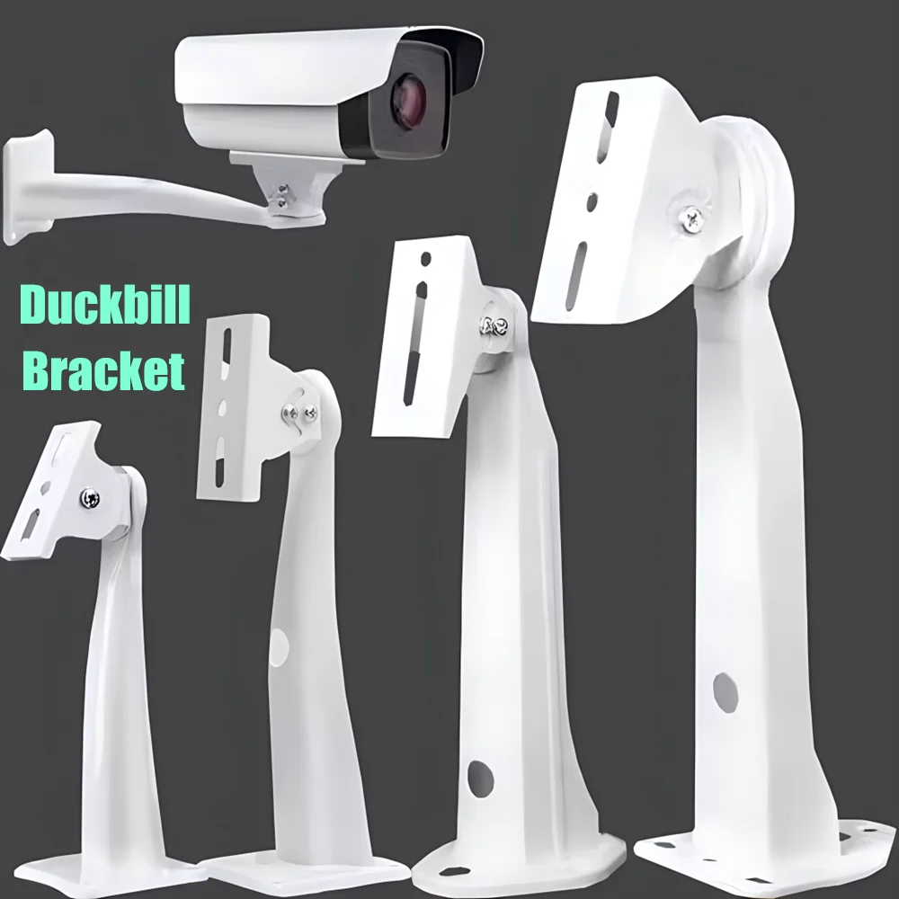 cctv camera universal wall mount bracket liga de aluminio metal ferro duckbill cabeca suporte ajustavel suitble para bala arma camera 01