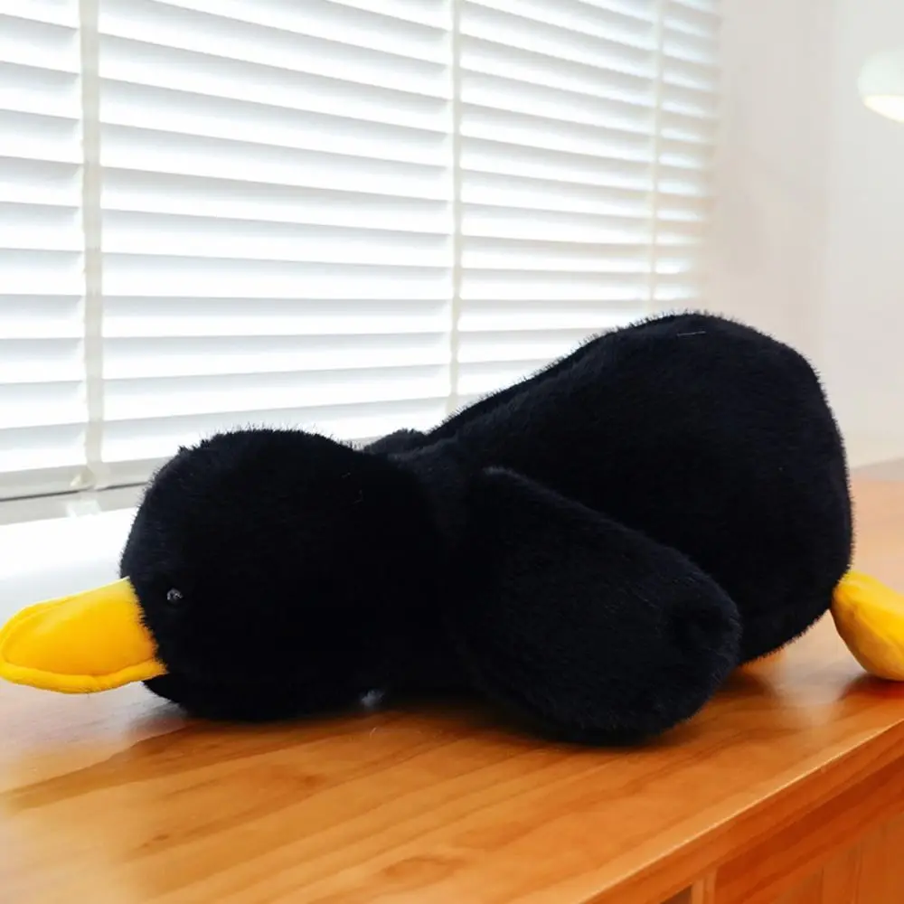 PP Baumwolle lange Haare Ente Puppe flauschige interaktive umarmbare Ente Cartoon handgemachte Ente Stofftier Geschenke Baby schlafende Puppe