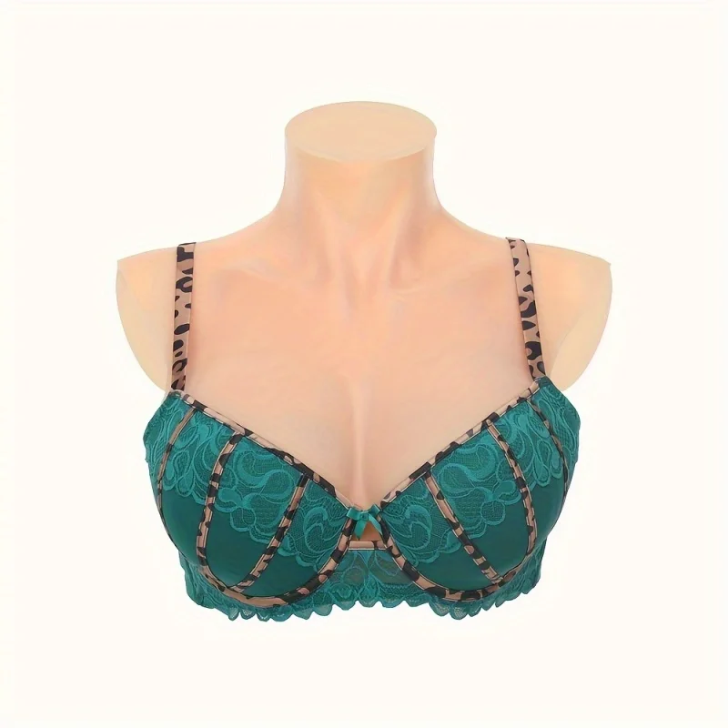 Realistic Silicone Breast Forms Bodysuit with Huge Fake Boobs Plate And Nipple Areola for Crossdresser Transgender Cosplay