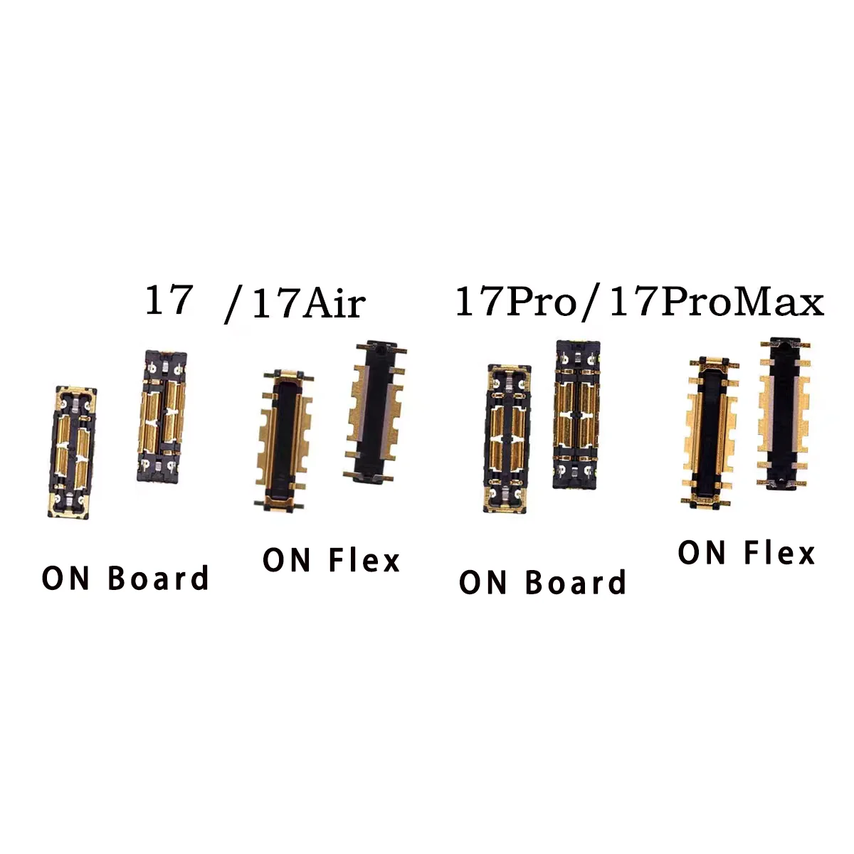 10Pcs FPC Battery Connector For iPhone 17 17Pro 17Air 17PM Inner Clip Plug Flex Cable On Board On Flex