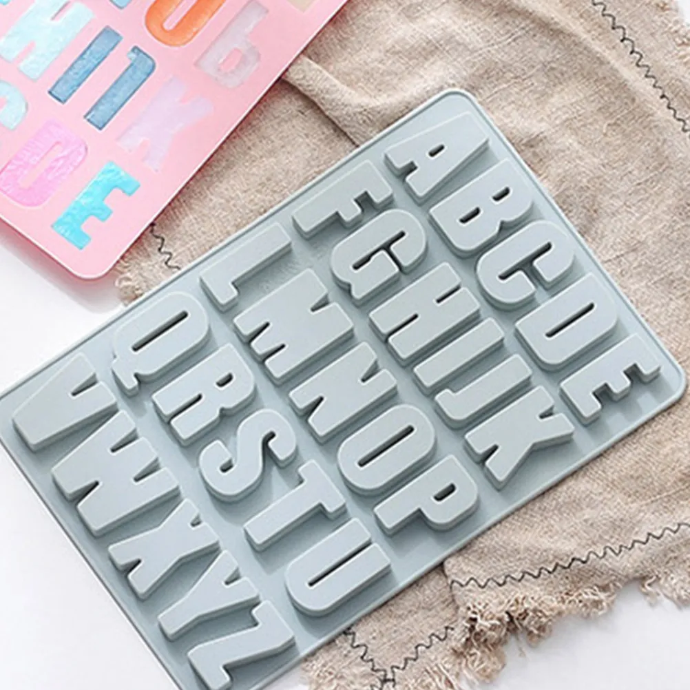 1Pcs Alphabet Silicone Mold Creative DIY Cake Chocolate Ice Baking Dessert Tool for Easy Non-Stick Demoulding Alphabet Cake Mold