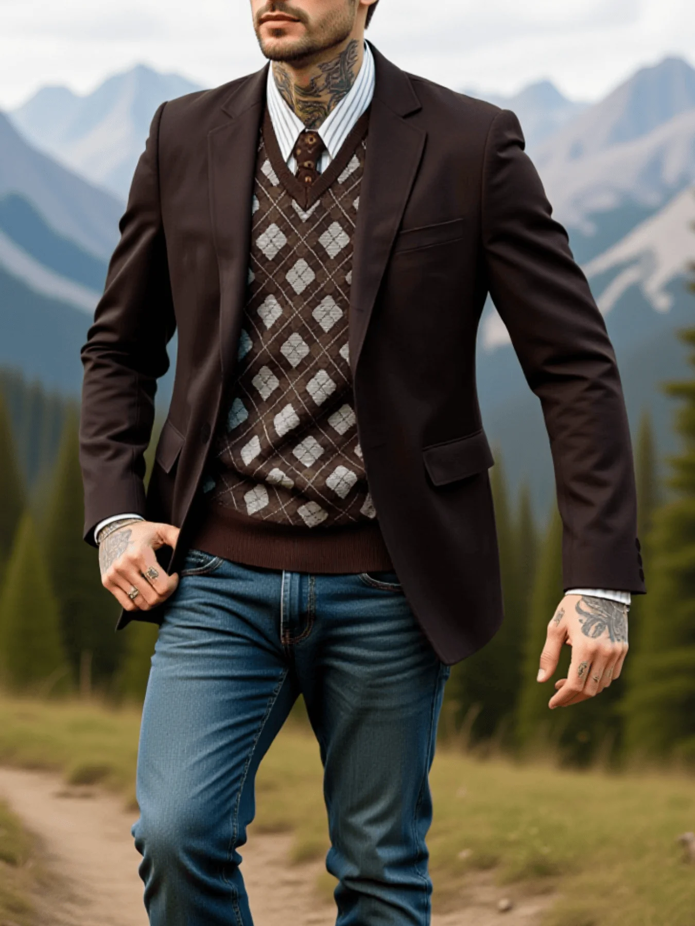 سترة كاجوال خفيفة الوزن للرجال لربيع/خريف، معطف عصري مقاوم للرياح بصدر واحد للتنقل في الهواء الطلق