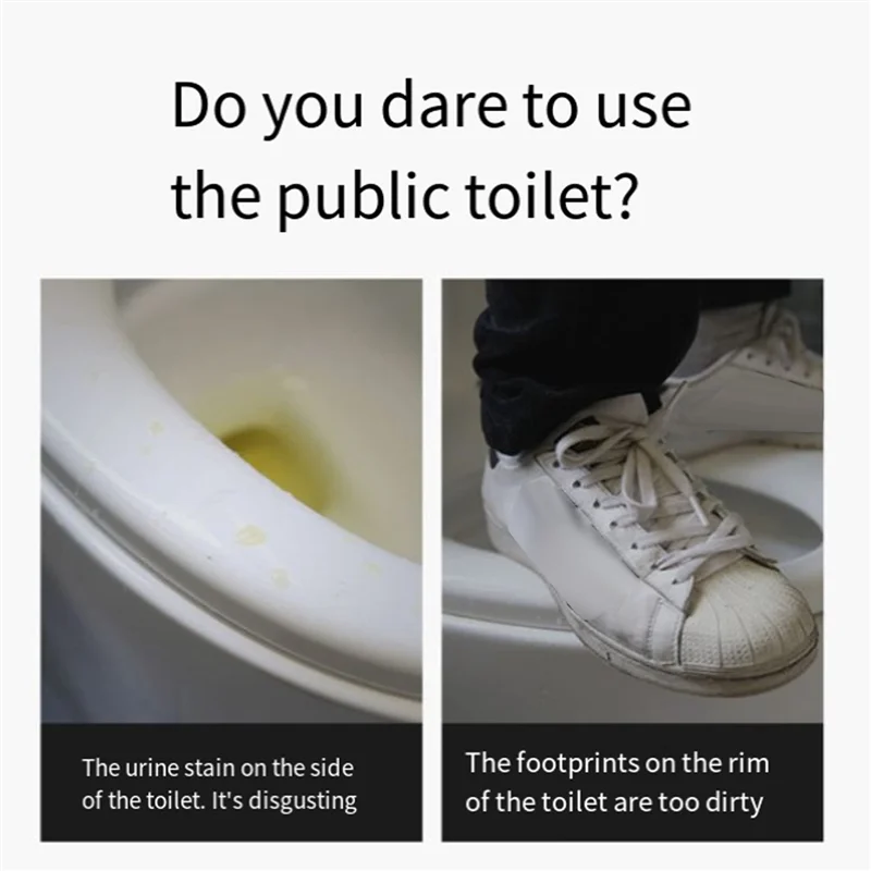 

BAAG-чехлы на сиденья для унитаза Очень большие чехлы на сиденье для унитаза в индивидуальной упаковке для тренировок Водонепроницаемые для путешествий 50 шт.