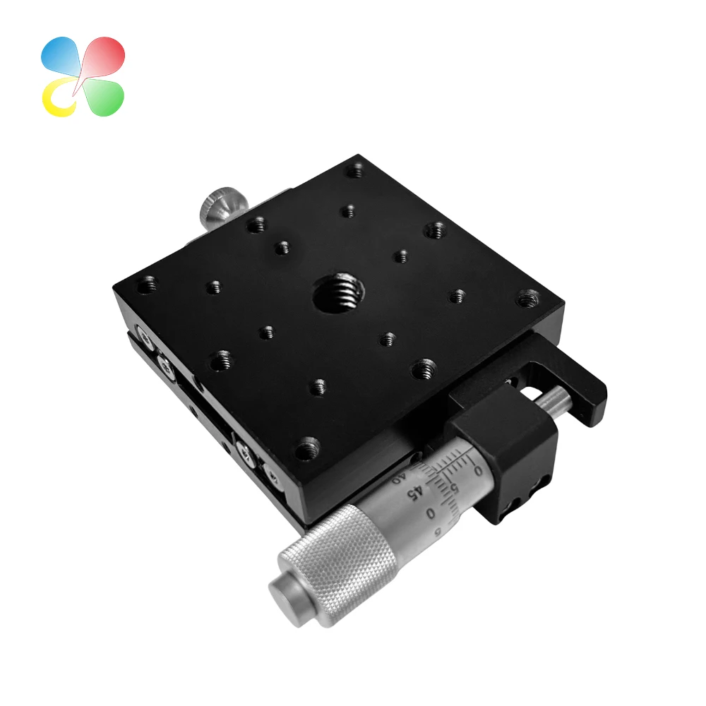 NEW C&K Ftx-6020 Series Aluminum Linear Manual Ball Guide Sliding Table Optical Instrument Calibration Precision Positioning 1