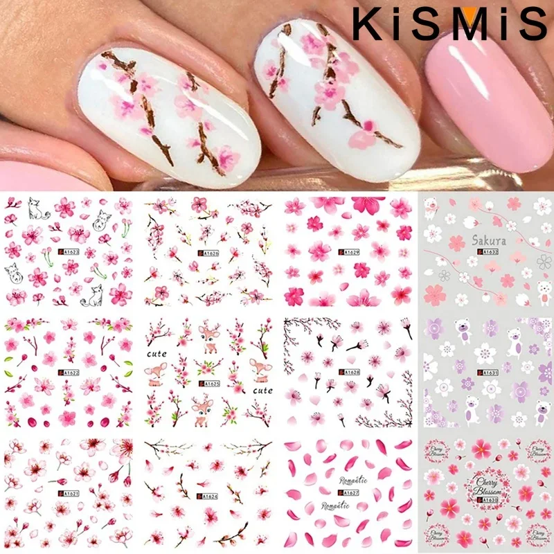 عباد الشمس الأزهار مسمار الفن ملصقات المياه الشارات نقل رقائق مجموعة الجمال مسمار الملحقات #5