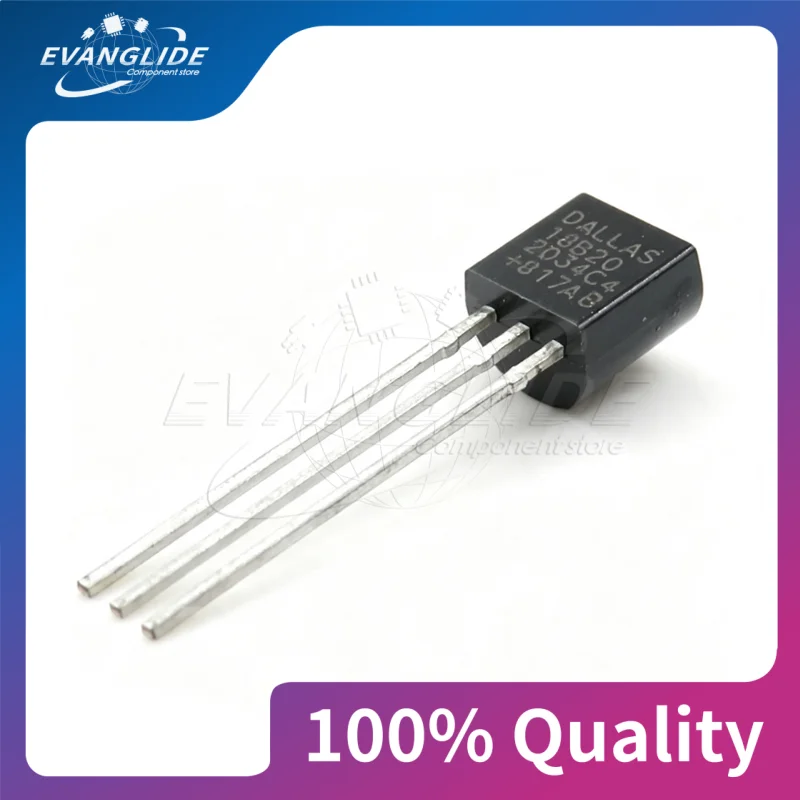 2 PCS/LOT DS18B20 Programmable digital thermostat/temperature sensor TO-92