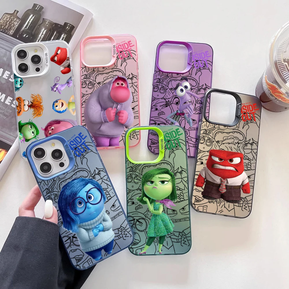 Cartoon Disney Insides Out 2 Phone Case for OPPO Reno 6 6Pro 7 7Pro 7Z 8T 10Pro Plus 5G Matte Shockproof Back Cover